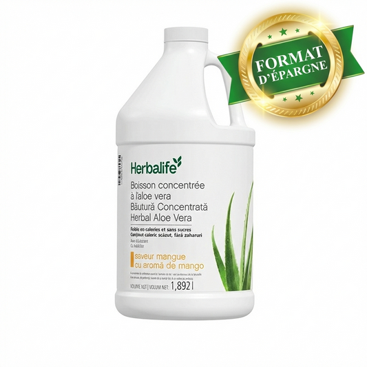 Boisson Concentrée à l’Aloe Saveur mangue 1,892 litre